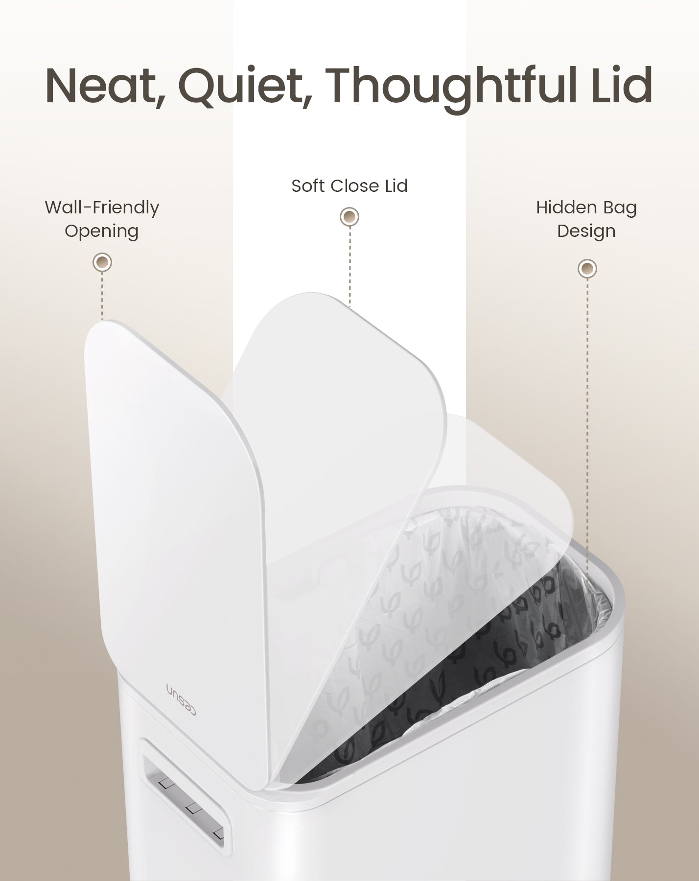 Cesun 5L Slim Trash Can