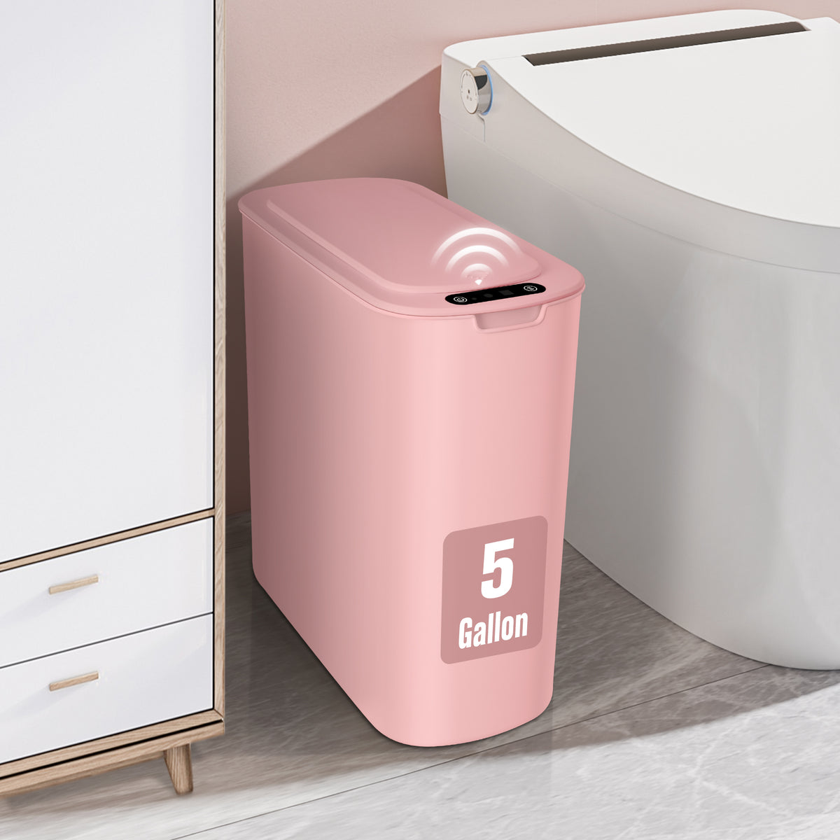 25l slim motion sensor trash can