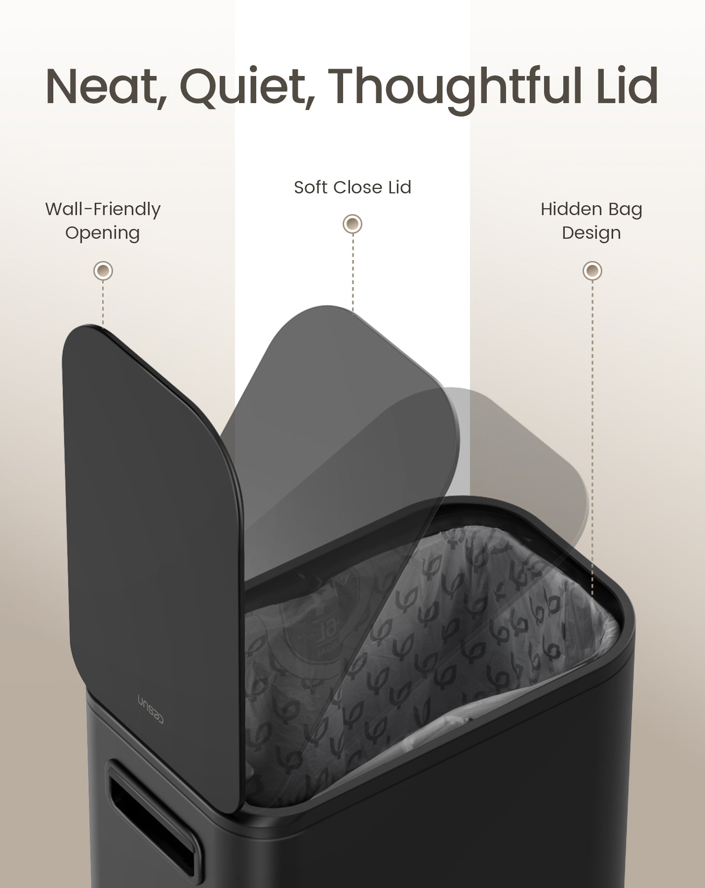 Cesun 5L Slim Trash Can