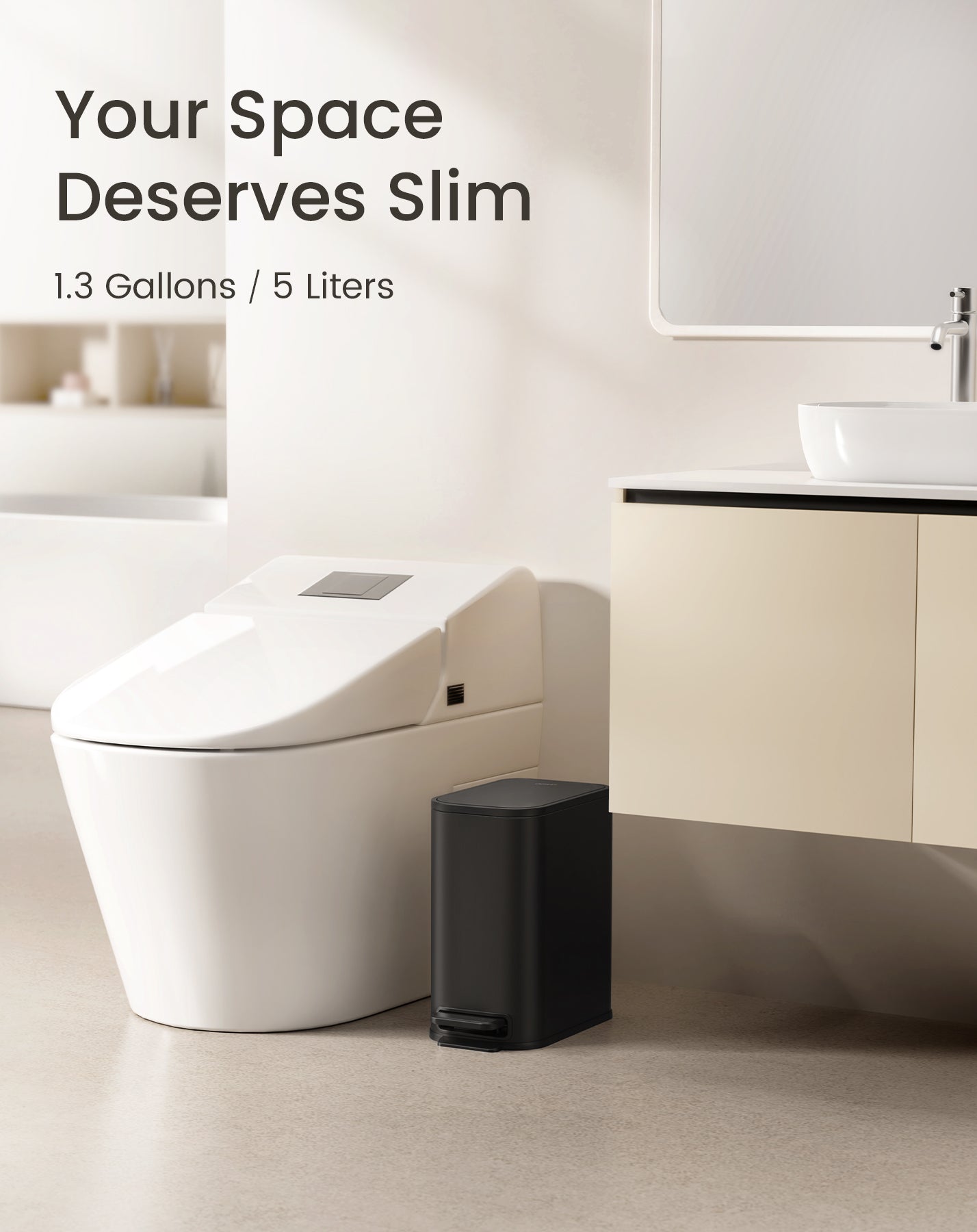 Cesun 5L Slim Trash Can