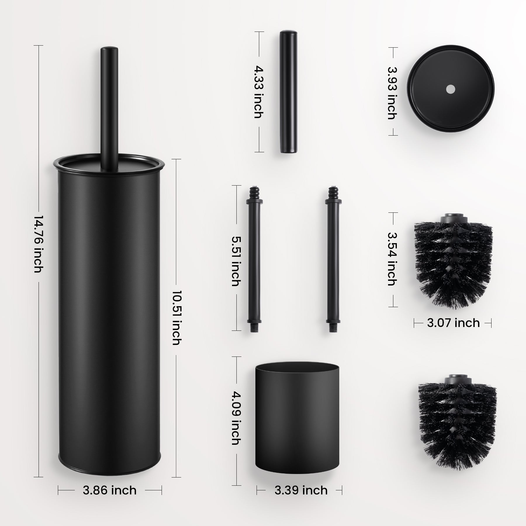 Toilet Brush with Spash Guard