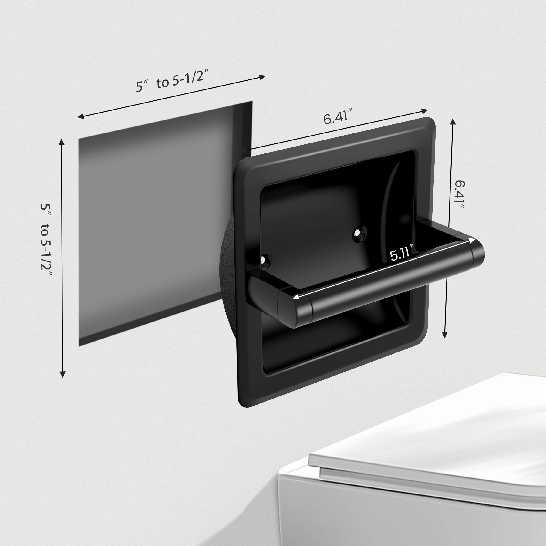 Recessed Toilet Paper Holder