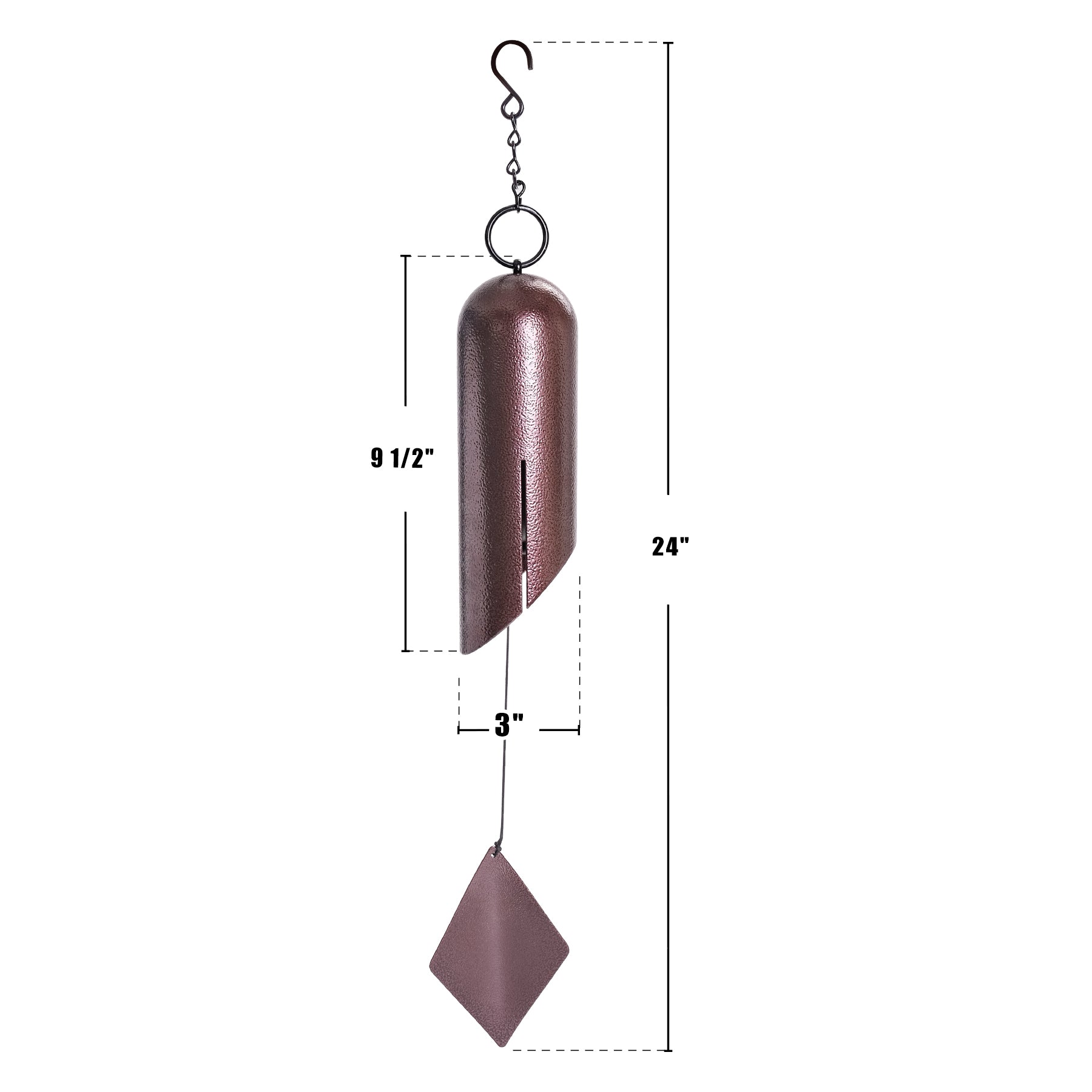 Deep tone wind chime