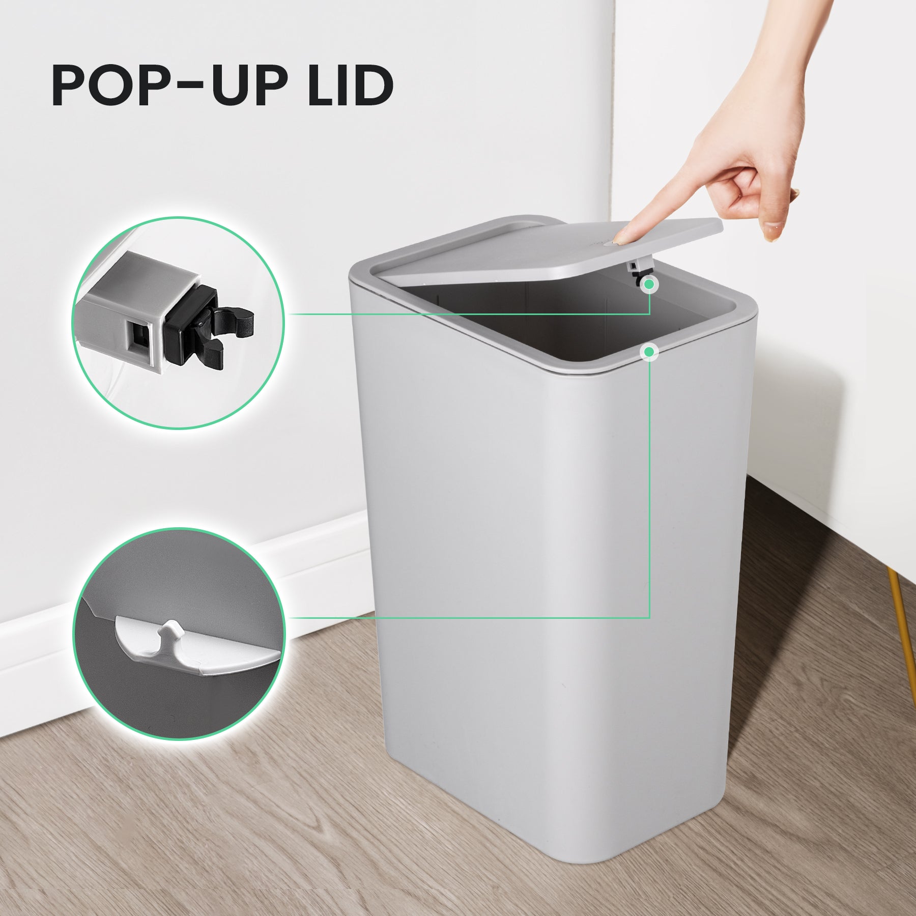 15l pop up trash can, the sweet pop-up