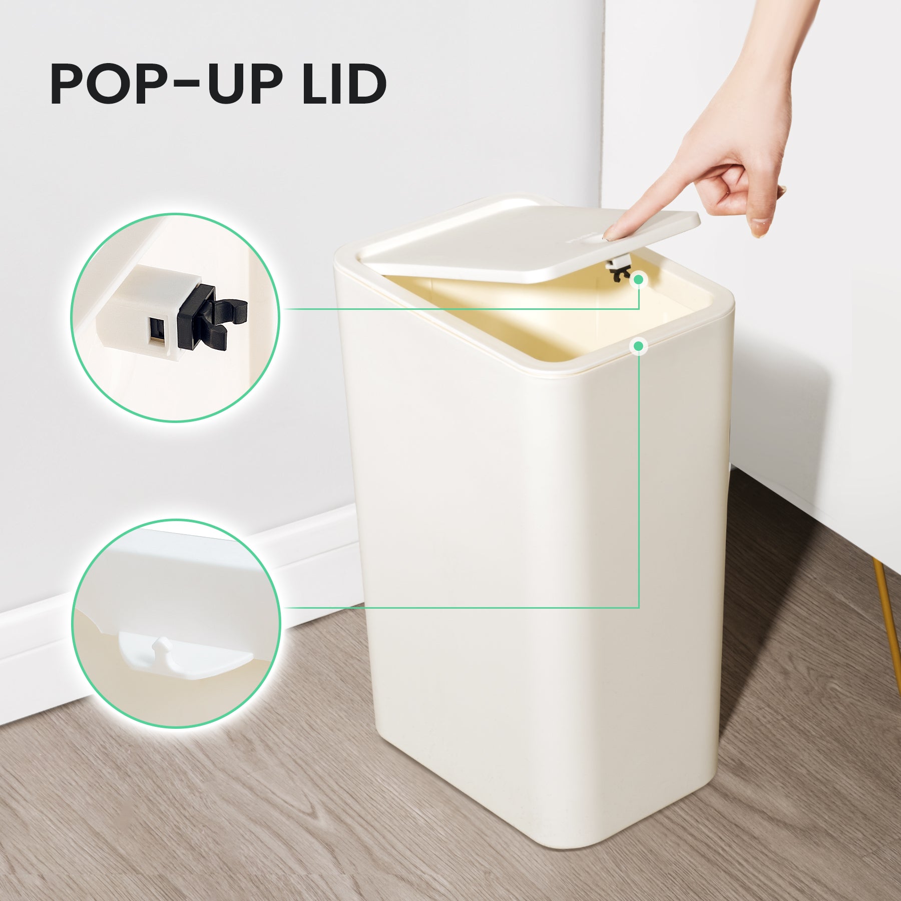 15l pop up trash can, the sweet pop-up