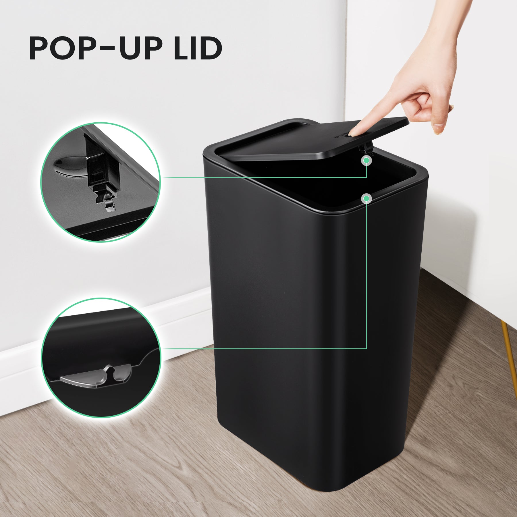 15l pop up trash can, the sweet pop-up