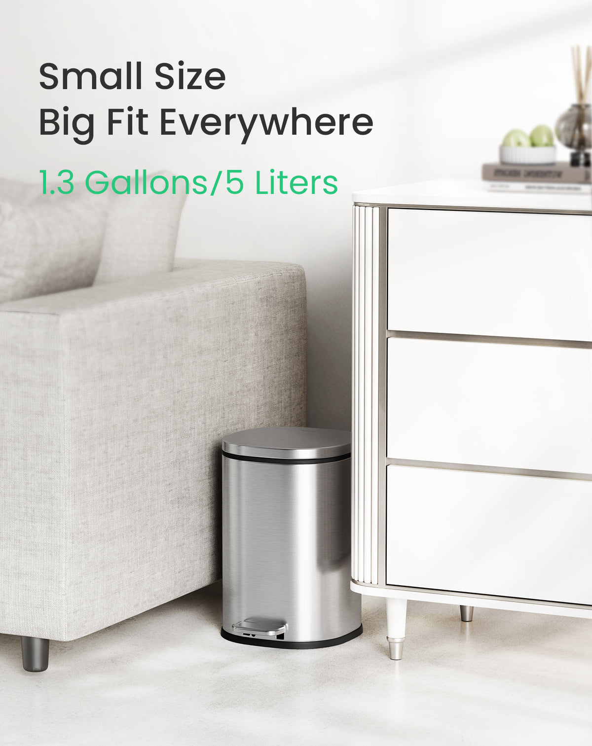 Cesun 6L Square Trash Can