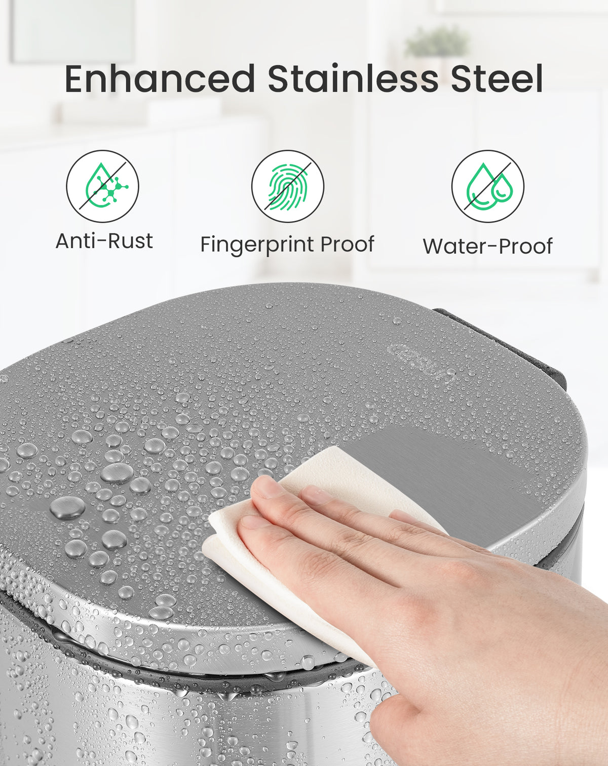 Cesun 6L Square Trash Can