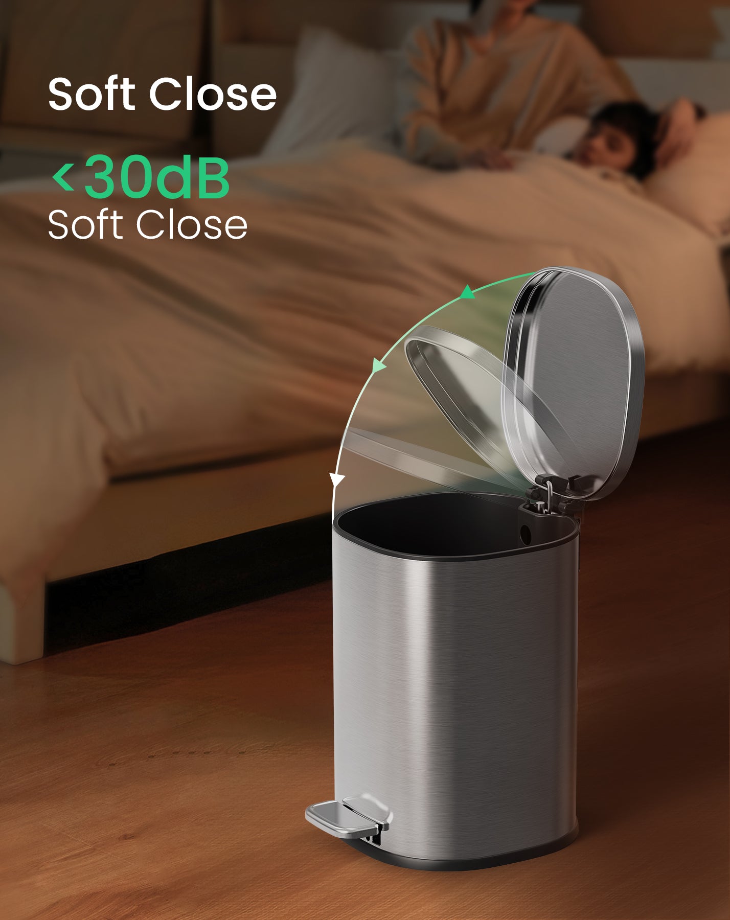 Cesun 6L Square Trash Can