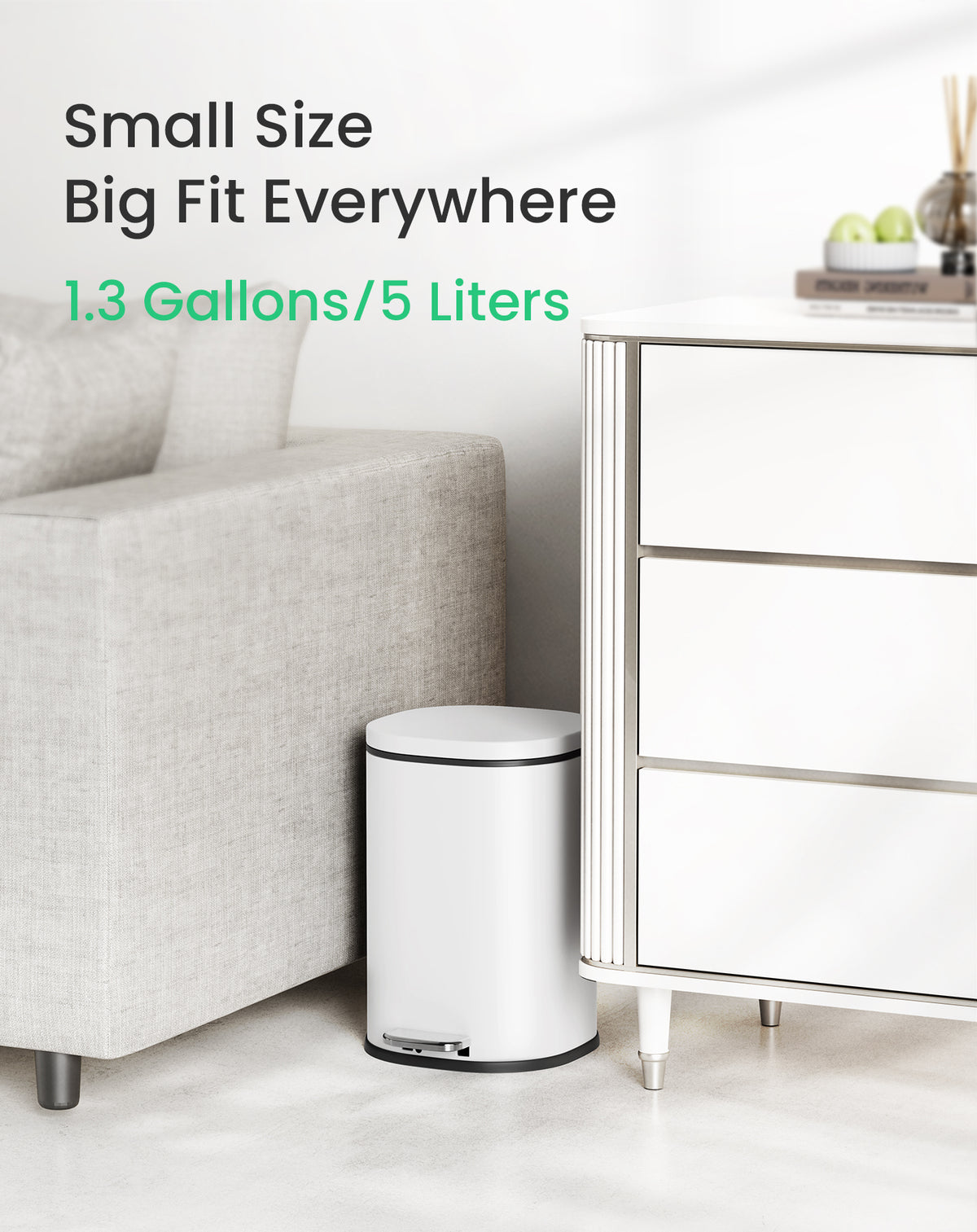 Cesun 6L Square Trash Can